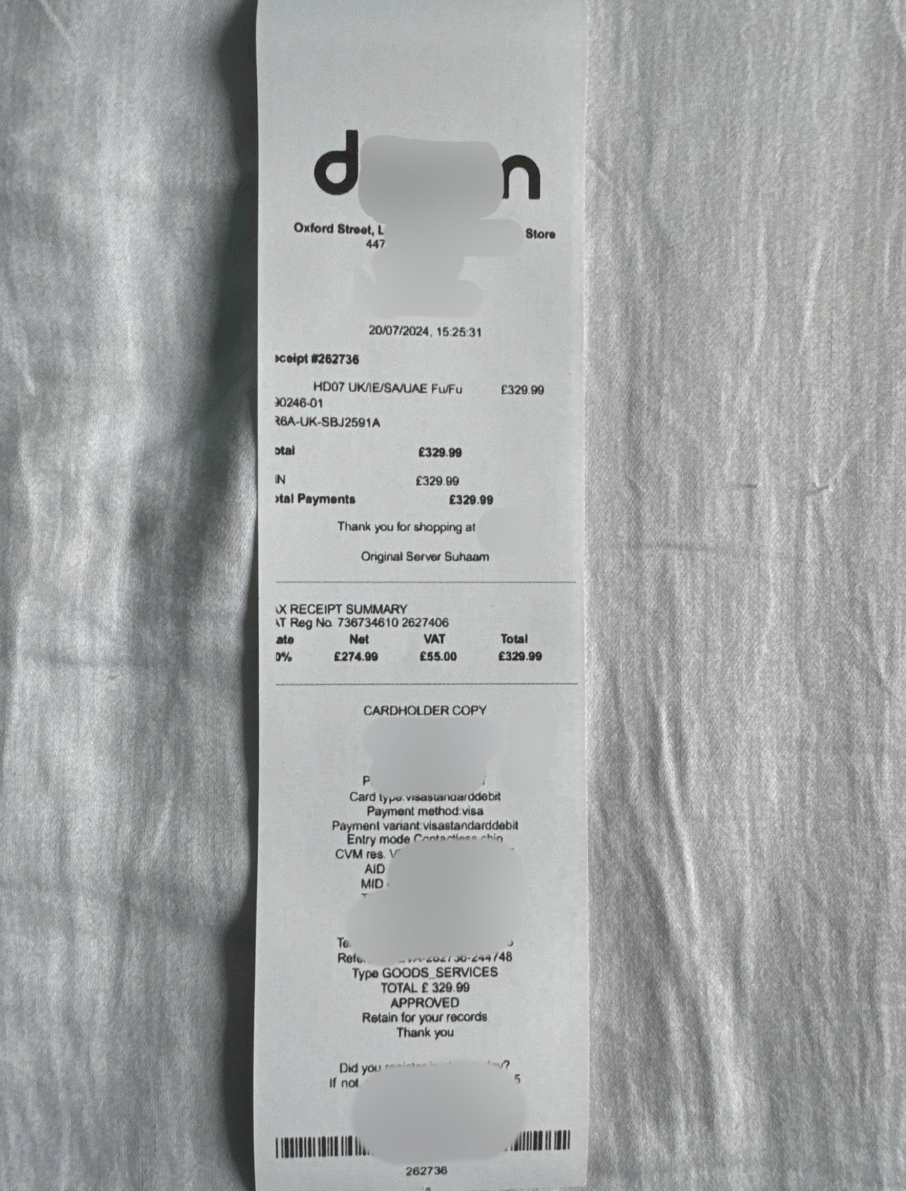 Thermal Receipt Template